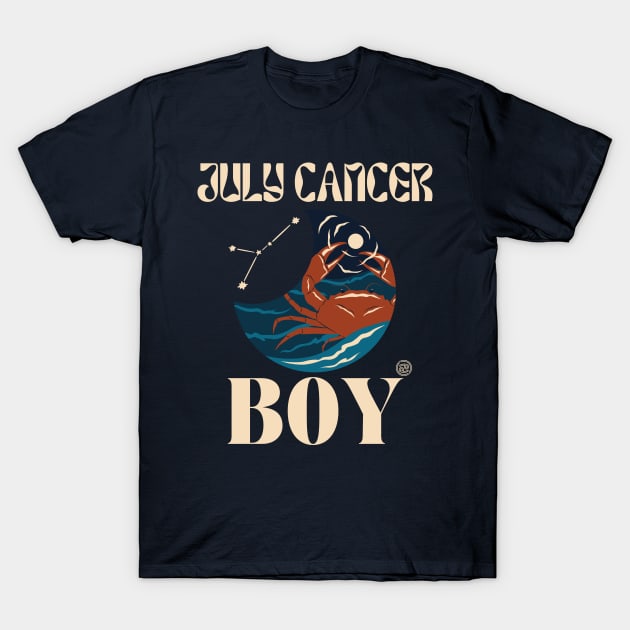 July Cancer Boy T-Shirt by Souls.Print